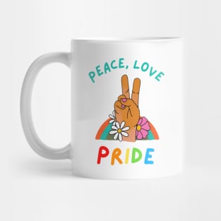 Peace, Love, Pride Mug